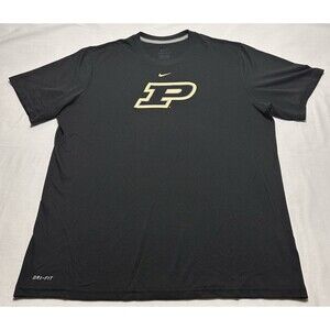 Purdue Boilermakers Nike Dri-Fit Black Shirt Center Swoosh 23546X-BLK Men’s